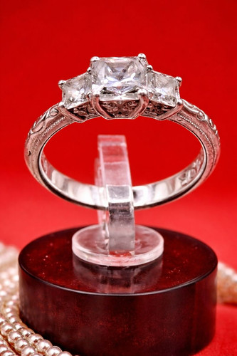 Tacori three stone ring - stone, cz