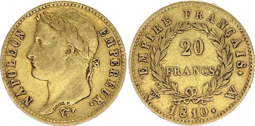 France francs napoléon i - france, 20