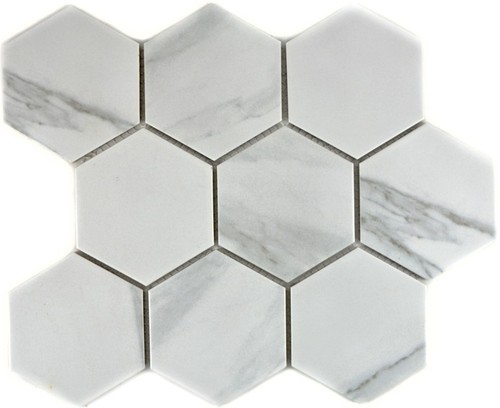 Mosaïque céramique blanc - mosaïque, en