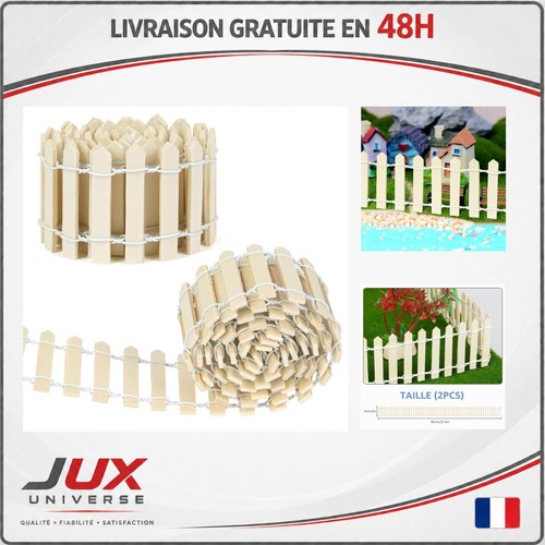 Clôture miniature bois pour - miniature,
