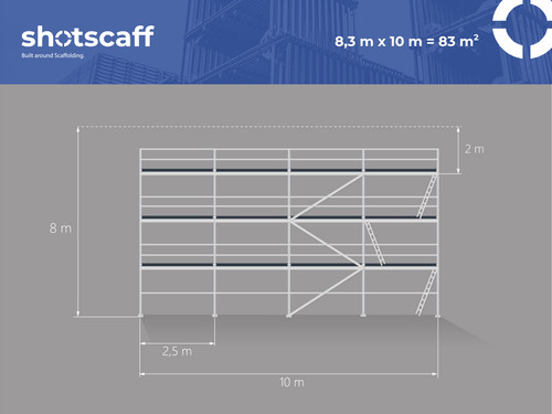 échafaudage façade acier - de,
