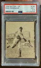 1934 Batter Up #190 Paul Derringer PSA VG+ 3.5 *Reds*