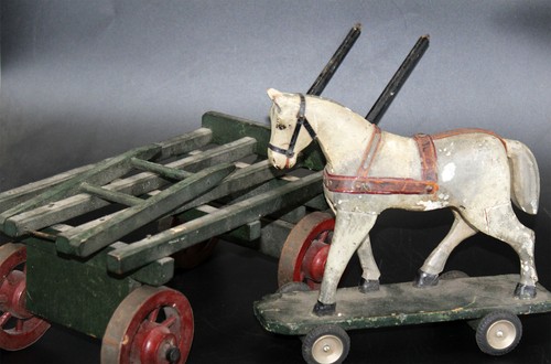 Cheval bois ancien avec - bois,