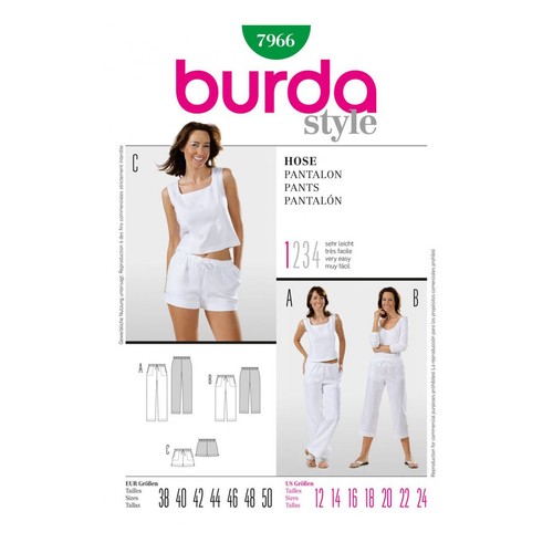 Burda b7966 patron couture - b7966,