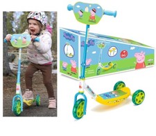 Trottinette Enfant Peppa Pig Premier Trottinette 3 Roues Avec Guidon Réglable