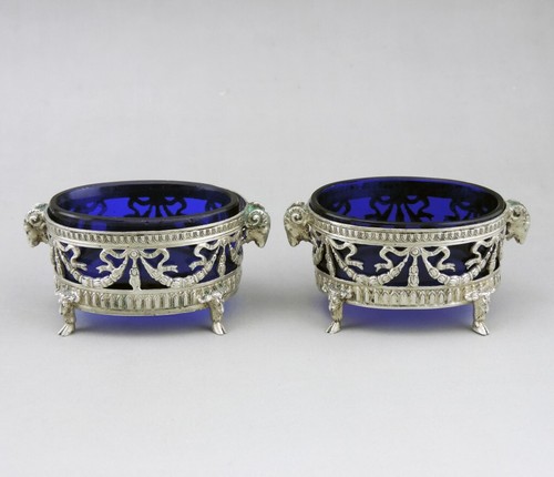 Paire salières argent - en,