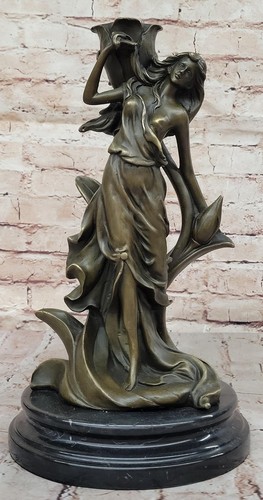 Bronze art nouveau sculpture - bronze,