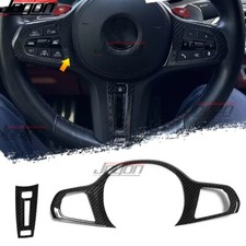 Dry Carbon For BMW 5 6 Series G30 G31 540i G32 M3 M4 Steering Wheel Button Cover
