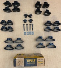 THULE Clamp-On Factory Cross Bar Mount Ski Rack Set of 4 C-23 to C-37 YOU CHOOSE