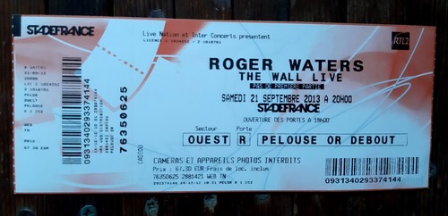 Ticket billet unused place - ticket,