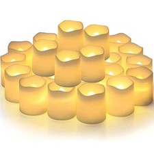 24 Pièces Bougies LED Sans