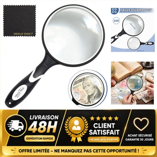 Loupe 10x manuelle 100 avec - manuelle, mm