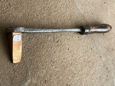 (n°37) OLD TOOL / outil ancien, gros fer à souder tête en cuivre 