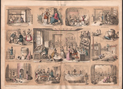 1860 belle lithographie - 1860,