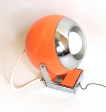 Applique Eye ball Space Age orange Années 60
