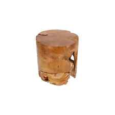 Tabouret en Bois Brut De Teak