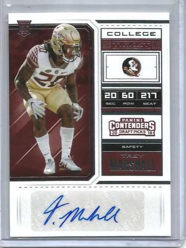 Trey marshall 2018 - trey, panini