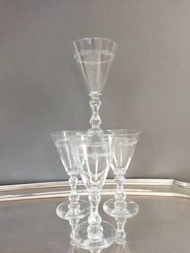 Verres vin ancien en - 4,