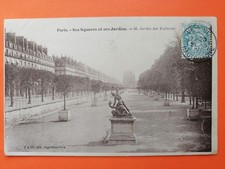 Old postcard Paris Garden of Tuileries created in the 16th century SCULPTURE Theseus Minotaur
