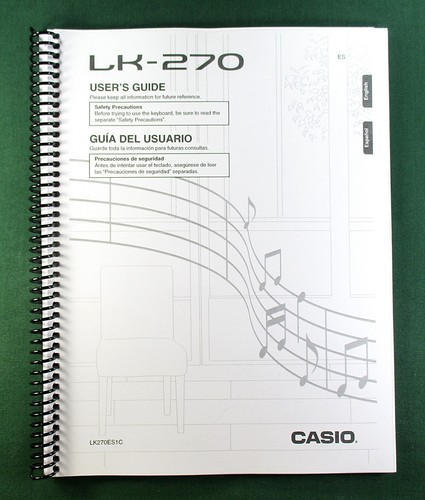 Casio 270 instruction - casio, lk-270