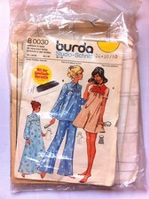 1)Patron Burda n°80030; Robe