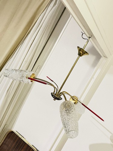 Lustre ancien branches 3 - lustre,