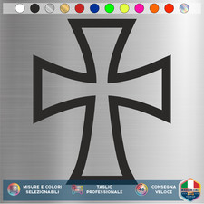 Autocollant croix templière