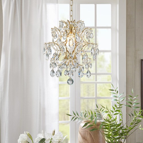 Moderne lustre cristal - or,