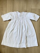 Charming Antique English Embroidery Baby Doll Baptame Dress