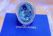 Eclatante bague Swarovski  Blue crystal Swarovski ring T:  51-52