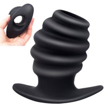 Hollow-Anal-Butt-Plug-Enema-Peep-Anus-Vaginal-Speculum-Dilator-Women-Men-Toy