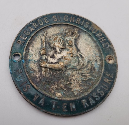 Ancienne plaque calandre auto - ancienne,