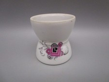 Coquetier ancien art-déco en porcelaine