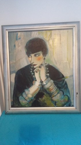 Ancien tableau hst portrait - tableau,