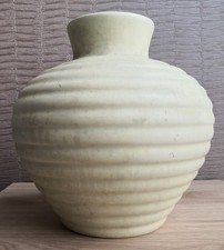 ANCIEN VASE en CERAMIQUE CRAQUELEE - ART DECO - Signé ODYV