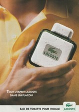 Paper advertising - advertising paper - for Lacoste men