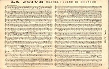 MUSIC SCORE THEMES Old Postcard [DTZ-13670]