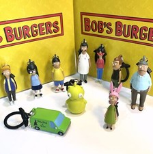 The Bob`s Burgers Movie 4-7CM Figure Authentic Art Ornament Backpack Keychain