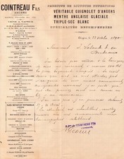 ANGERS - LETTRE COINTREAU FILS