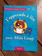 J'apprends à lire avec Mini -Loup   Méthode de lecture  Livret 1   CP  Hachette