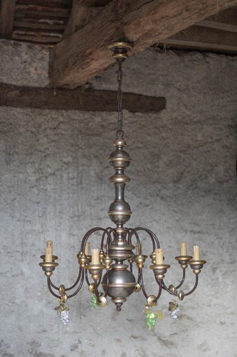 Suspension métal bois - métal, type