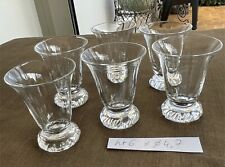 LOT 6 VERRES A LIQUEUR CRISTAL DAUM KIM