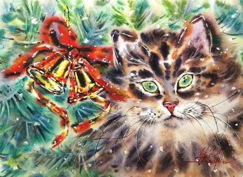 Peinture originale aquarelle