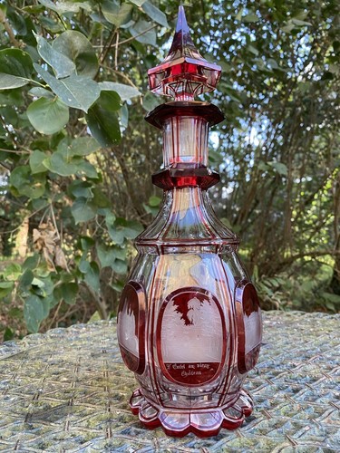 Bohemian crystal carafe - crystal,