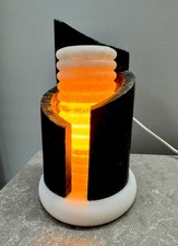 Lampe de table vintage postmoderne en pierre des années 80