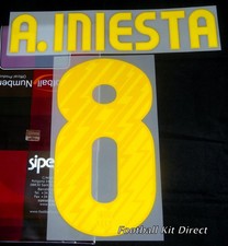 Official Barcelona A.iniesta 8 2010/11 Football Name/Number Set Home Player Size