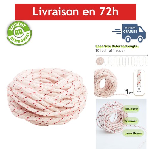 Corde lanceur tondeuse 10m 4mm