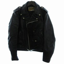 Mens Schott Used Schott 618 Vintage 80s Double Riders Jacket Blouson Zip Up Made