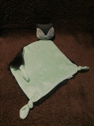 Doudou plat chat renard gris