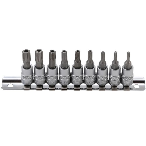Jeu douilles embouts torx - 9,